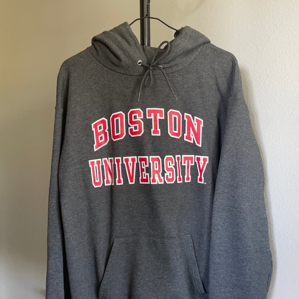 Boston University Dark Grey Hoodie